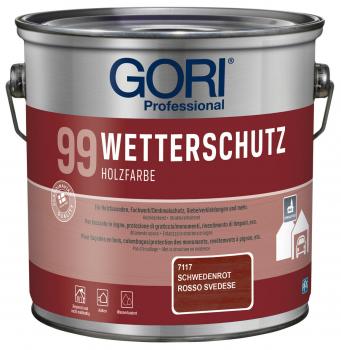 GORI 99 Deck Holzfassaden-Farbe Schwedenrot 2,50 ltr.